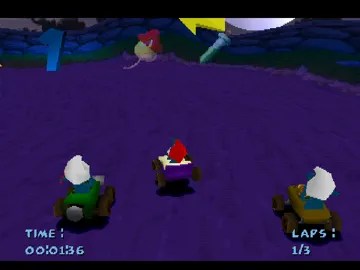 3-2-1 Smurf! My First Racing Game (EU) screen shot game playing